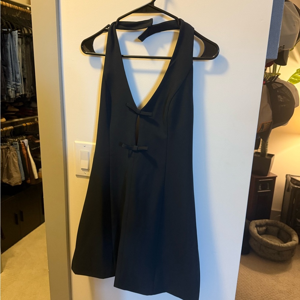 Abercrombie & Fitch Black Backless Dress